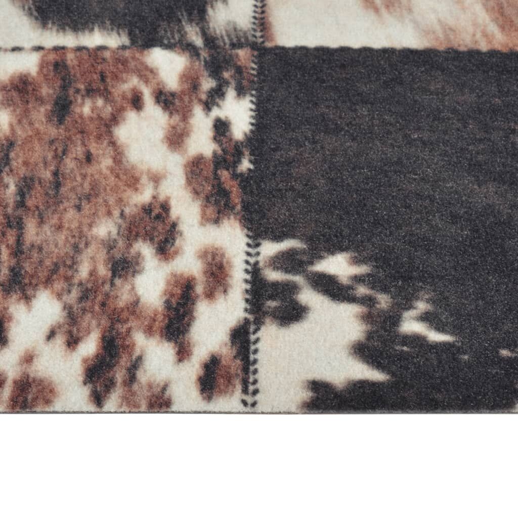 Vidaxl Alfombra De Cocina Lavable Terciopelo Piel De Animal 45x150 Cm_3