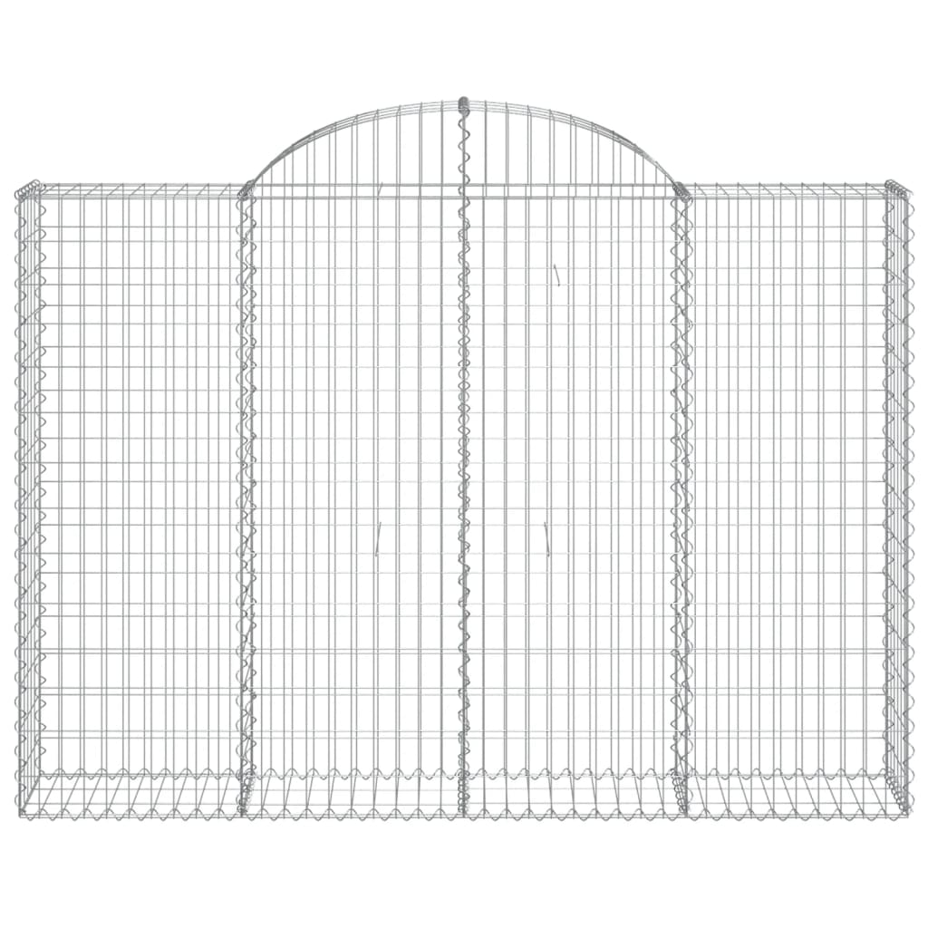 Cestas Gaviones 8 Uds Forma De Arco Hierro 200x30x140/160 Cm_3