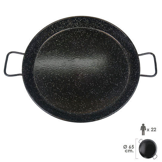 Paellera Valenciana Esmaltada 22personas/ 65 cm_0