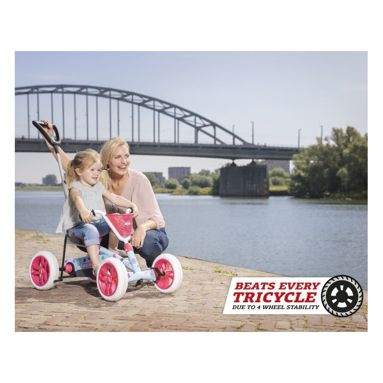 Coche De Pedales Berg Buzzy Bloom 2 En 1.