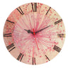 Reloj Decorativo Mdf Estilo Rosa