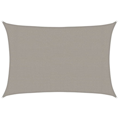 Vidaxl Toldo De Vela Rectangular Hdpe Gris Claro 160 G/m² 3x5 M_0