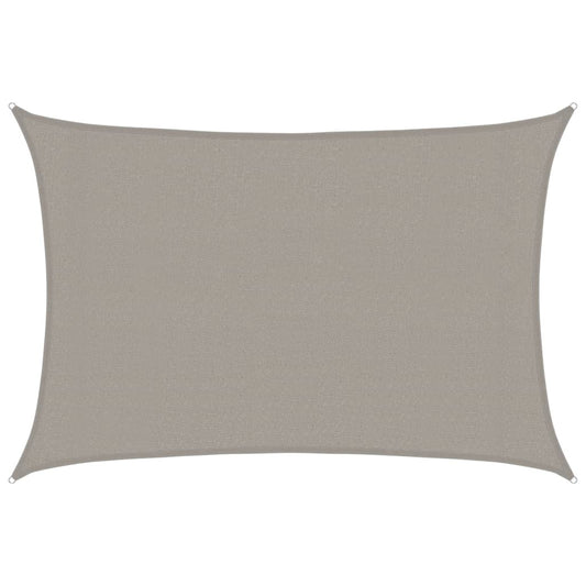 Vidaxl Toldo De Vela Rectangular Hdpe Gris Claro 160 G/m² 3x5 M_0