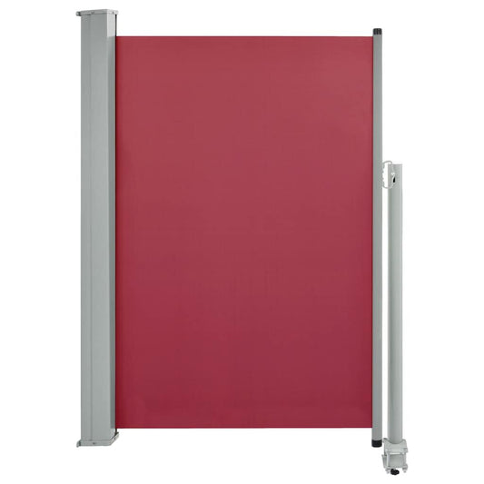 Vidaxl Toldo Lateral Retráctil De Jardín Rojo 120x300 Cm_0