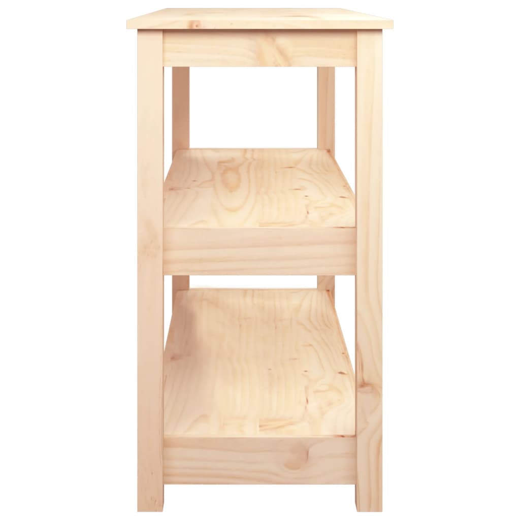 Mesa Consola Madera Maciza De Pino 110x40x74 Cm_4