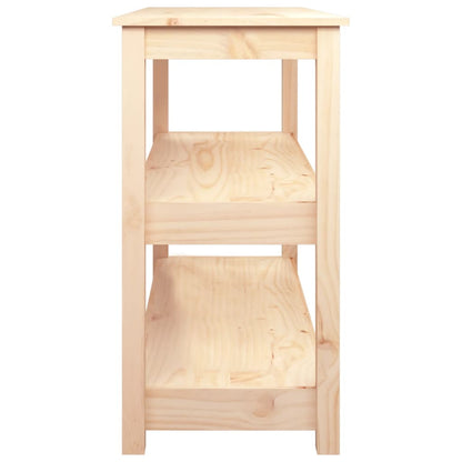 Mesa Consola Madera Maciza De Pino 110x40x74 Cm_4