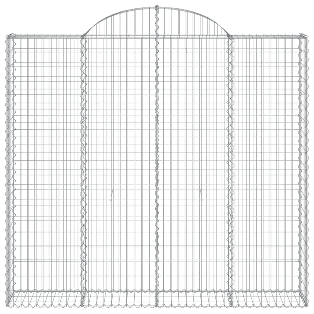 Cestas De Gaviones 7 Uds Forma De Arco Hierro 200x30x180/200 Cm_3