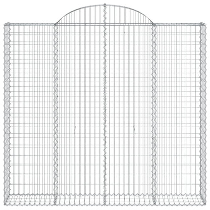 Cestas De Gaviones 5 Uds Forma De Arco Hierro 200x30x180/200 Cm_3