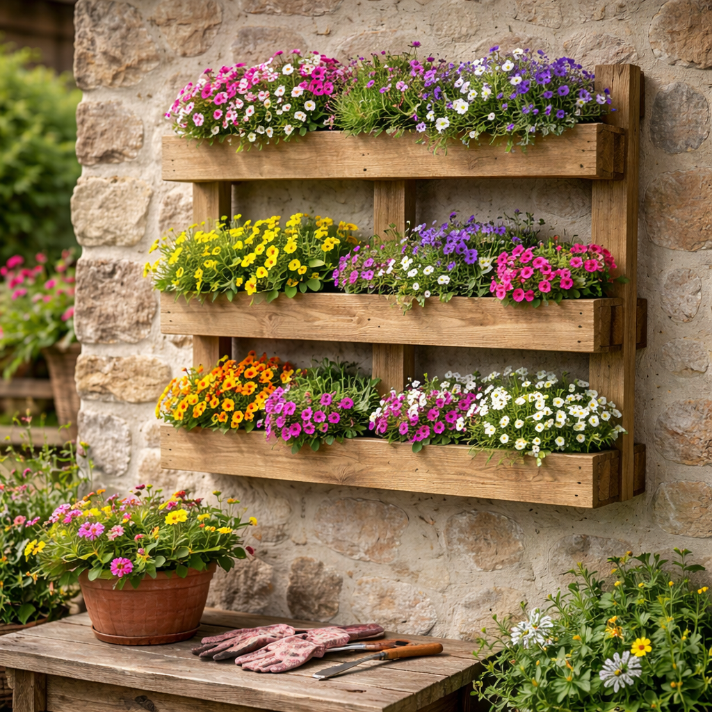 Huerto Urbano Pared Tane Estilo Palet Vidahuerto 120x15x80 Cm._3