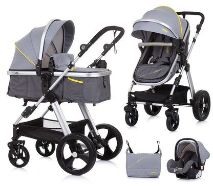 Carrito De Bebé Havana Trío Convertible Hasta 22 Kg Con Bolso Y Mosquitera Graphite_0