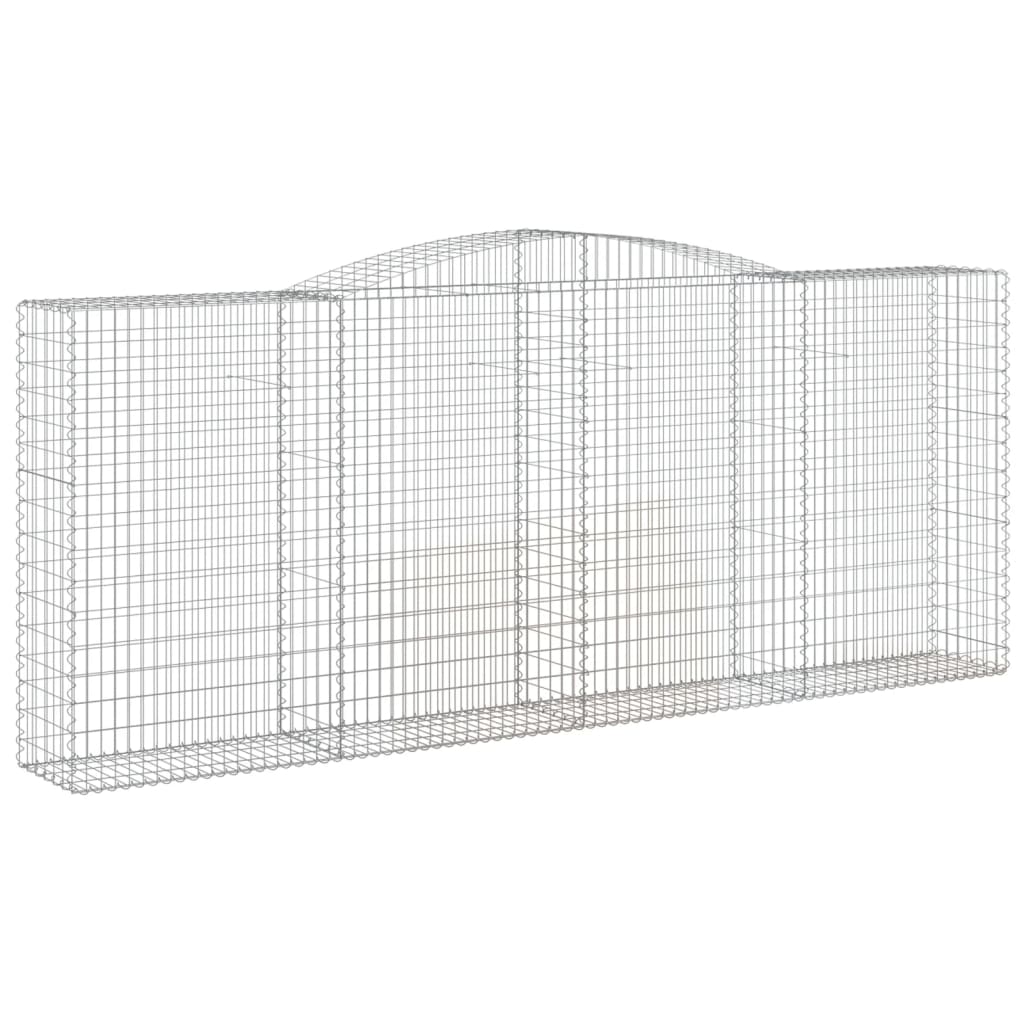 Cestas De Gaviones 2 Uds Forma De Arco Hierro 400x50x160/180 Cm_2
