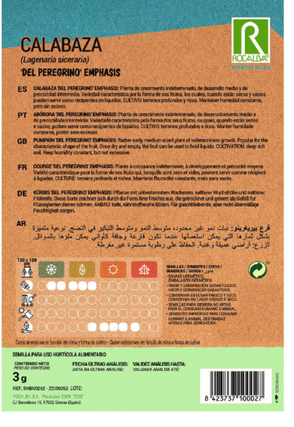 Semillas Calabaza Del Peregrino 3g_1