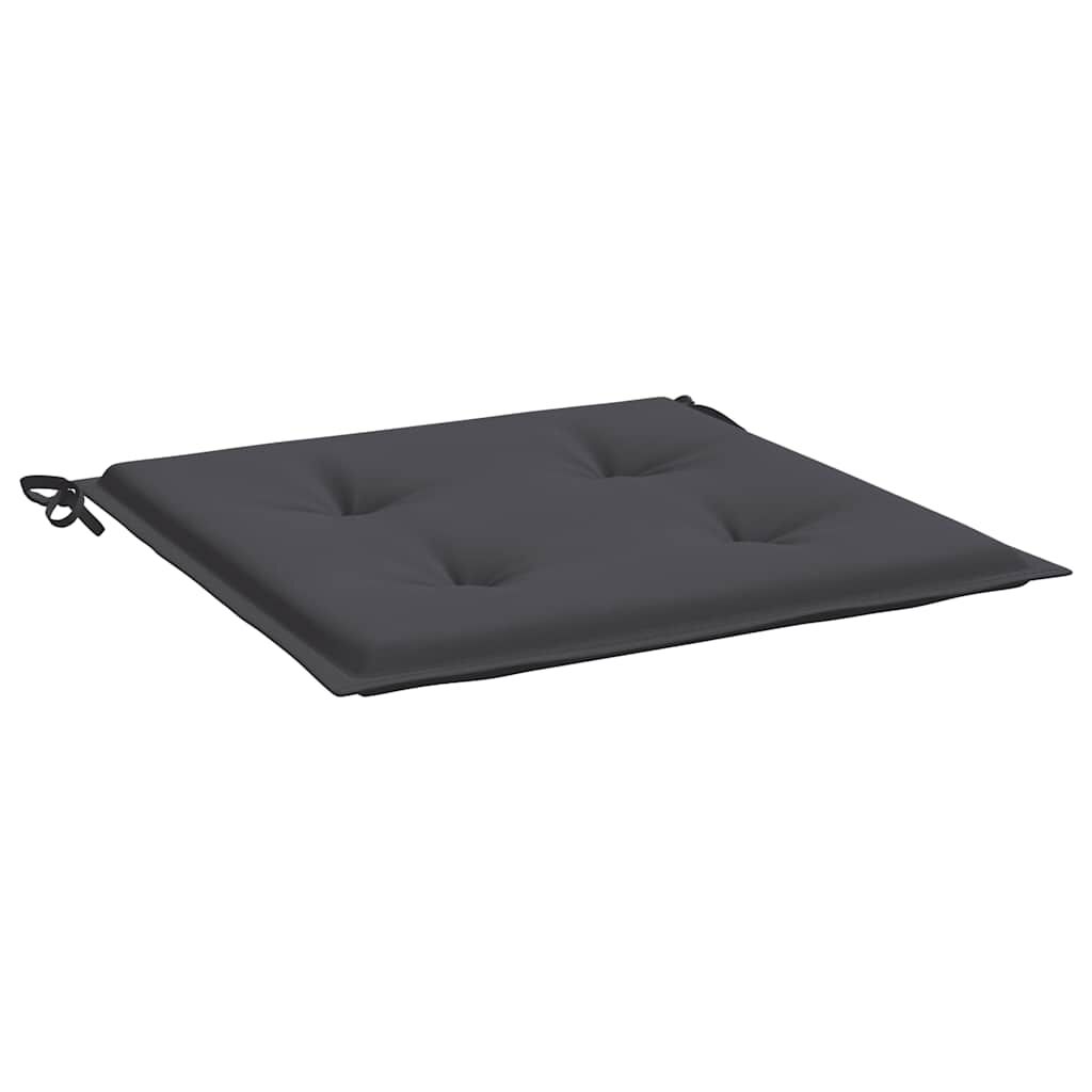 Vidaxl Cojines Silla De Jardín 2 Uds Tela Oxford Antracita 50x50x4 Cm_3