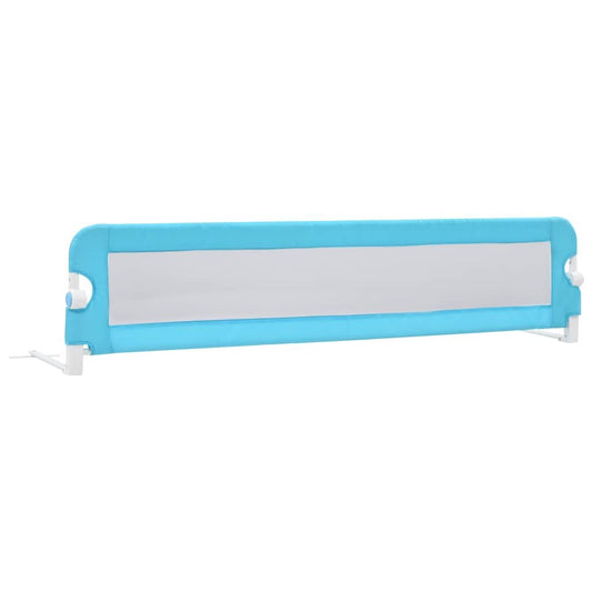 Vidaxl Barandilla De Seguridad Cama De Niño Poliéster Azul 180x42 Cm_0