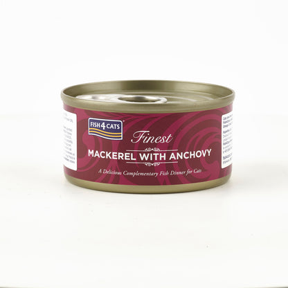 Fish4cats Filete Para Gato – Caballa Con Anchoas 70 G (pack De 10)