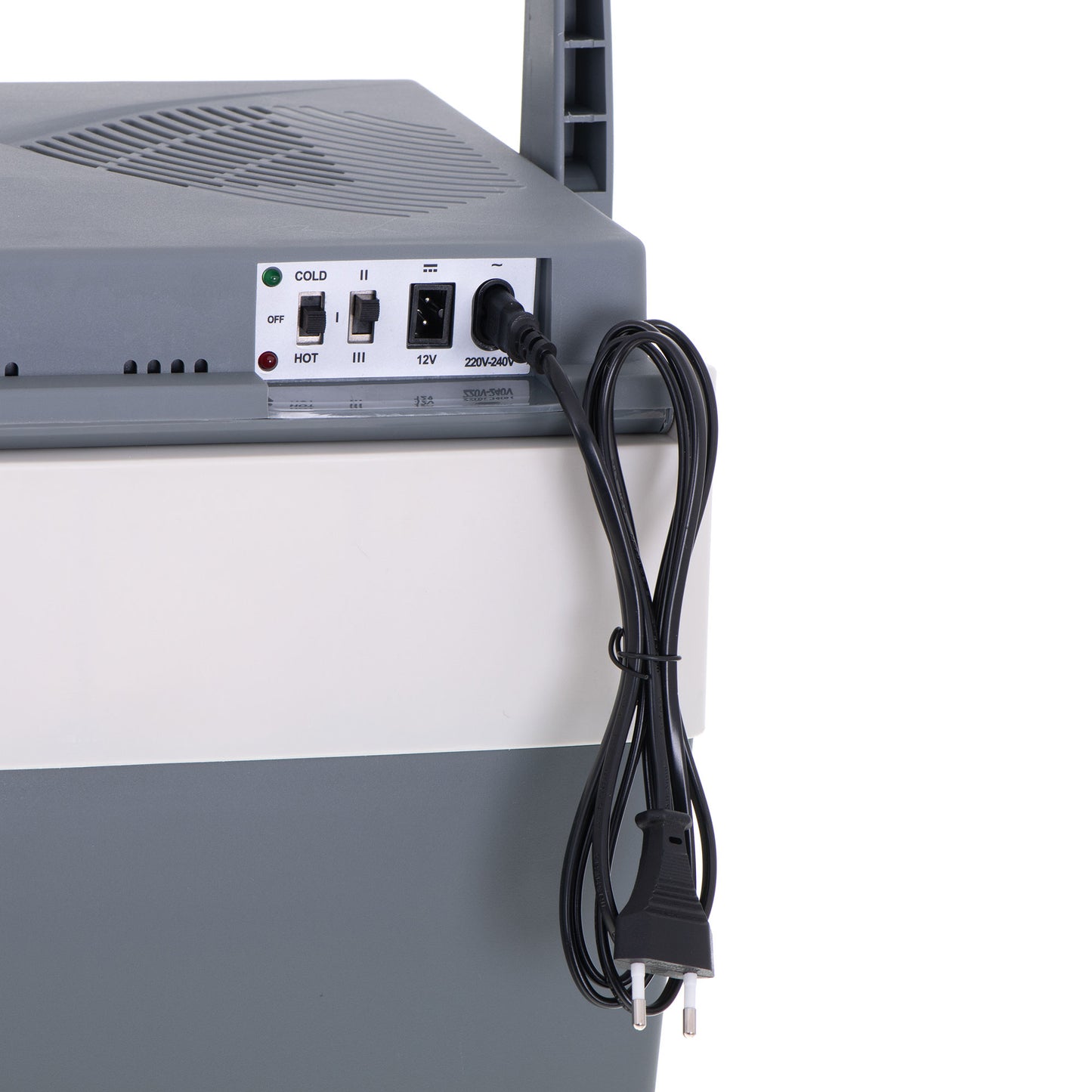 Nevera Portátil Eléctrica De Viaje, Coche, Camping, 28 L, Conexión 12v Y 220v, Enfría Y Calienta, Briebe, Cf1153, Gris