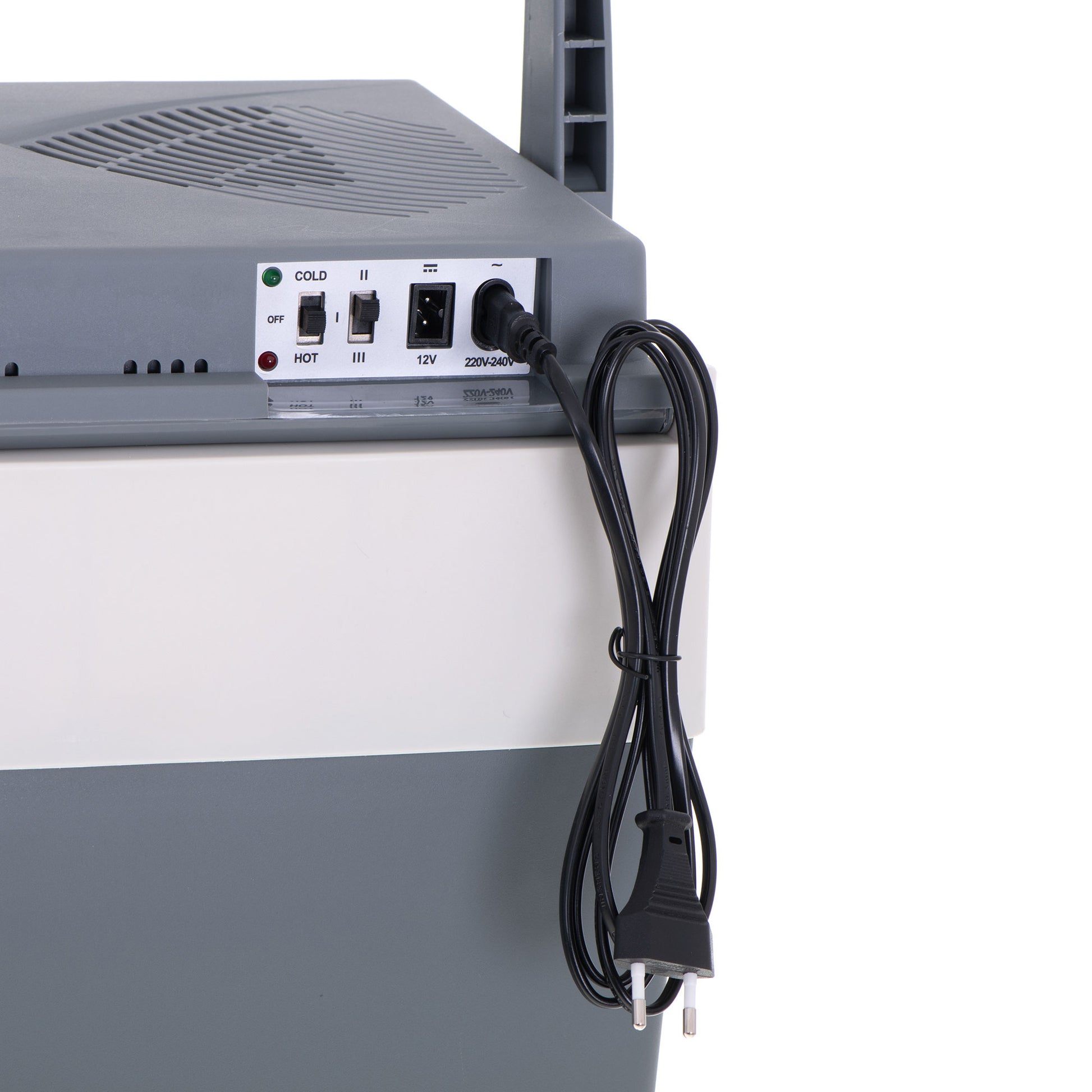 Nevera Portátil Eléctrica De Viaje, Coche, Camping, 28 L, Conexión 12v Y 220v, Enfría Y Calienta, Briebe, Cf1153, Gris