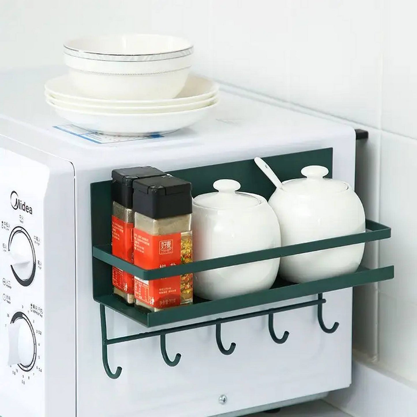 Well Home Balda De Fijación Magnética En Acero Pintado Color Negro