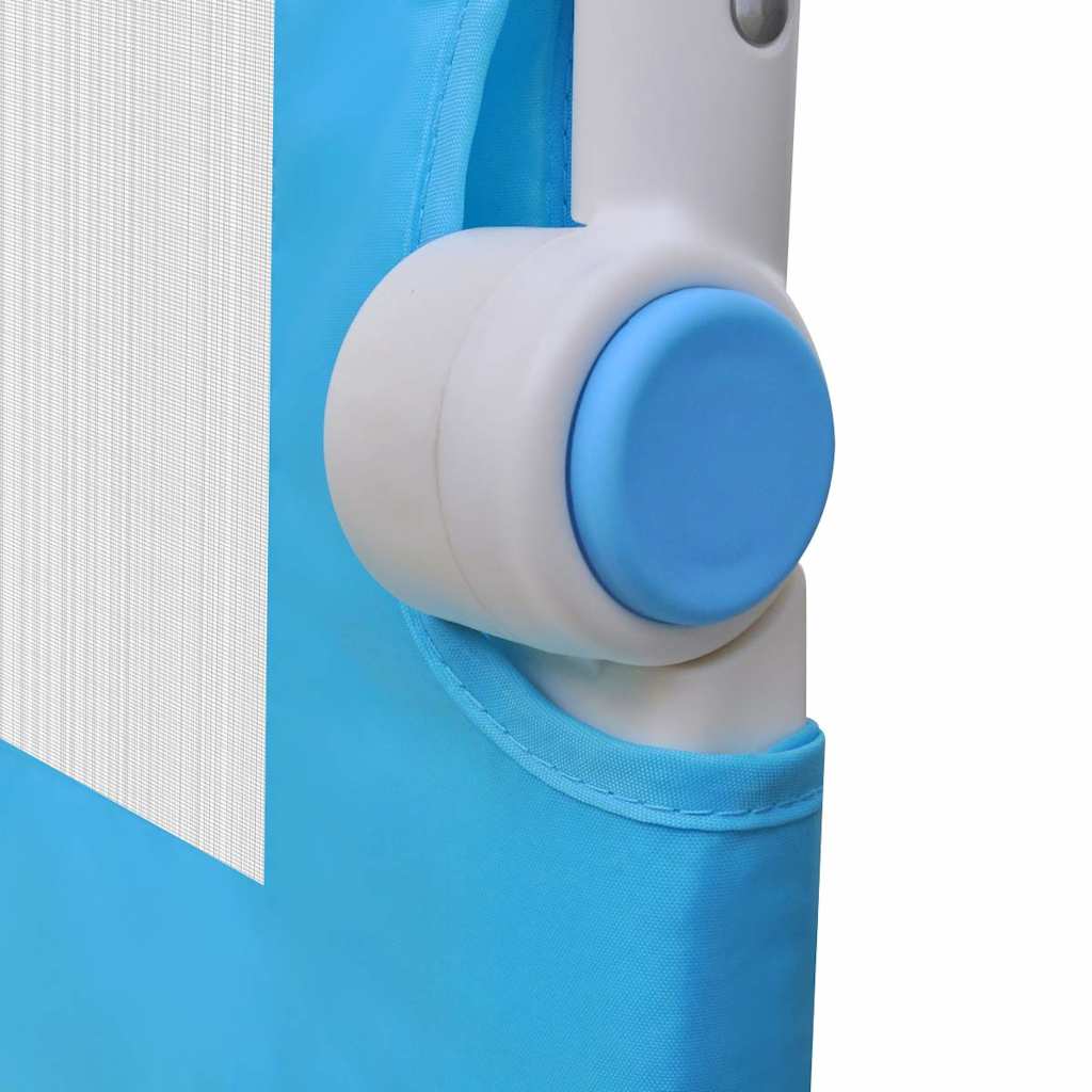 Barandilla De Seguridad Cama De Niño 2 Uds Azul 150x42 Cm_5
