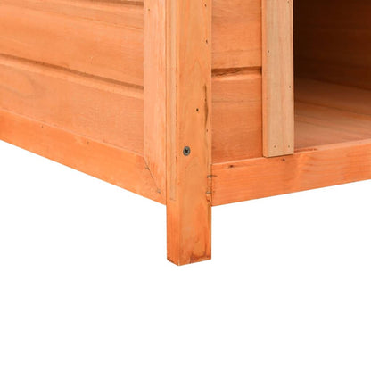 Vidaxl Caseta Para Perros Madera Maciza Pino Y Abeto 72x85x82 Cm_5