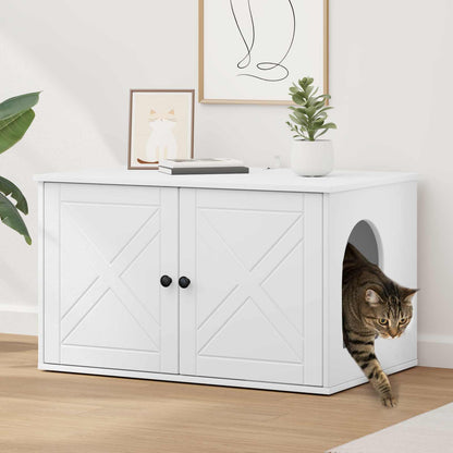 Casa Para Gatos 85 X 55 X 50,5 Cm Madera De Ingeniería_1