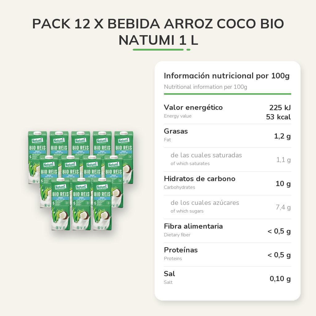 Información nutricional