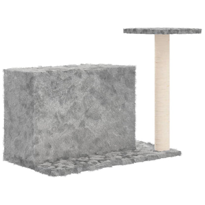 Vidaxl Rascador Para Gatos Con Postes De Sisal Gris Claro 51 Cm_4