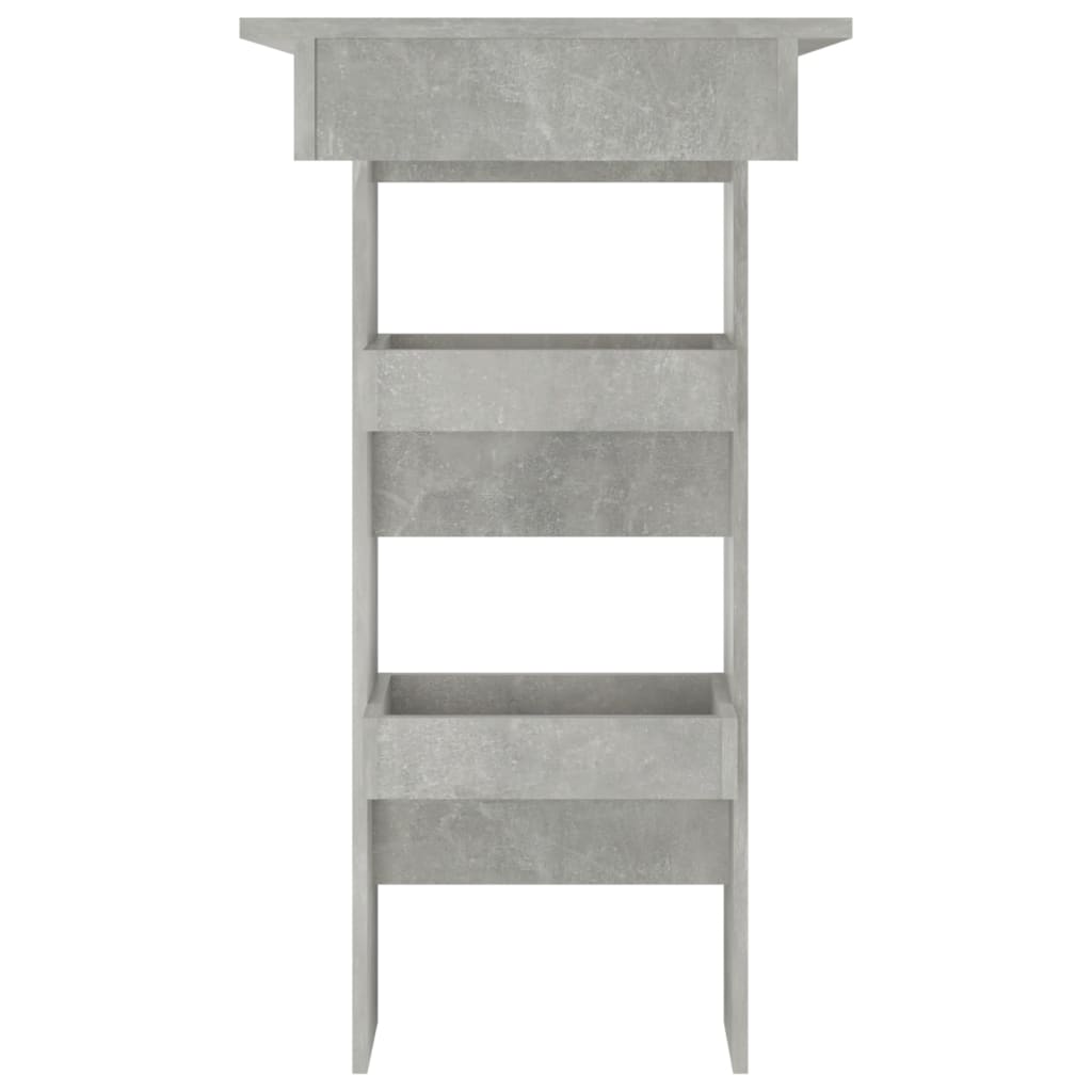 Mesa De Bar De Pared Madera Contrachapada Gris 102x45x103,5cm_2