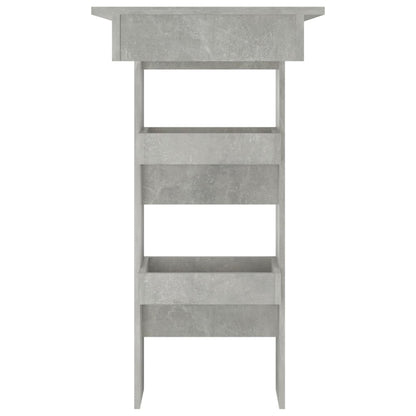 Mesa De Bar De Pared Madera Contrachapada Gris 102x45x103,5cm_2