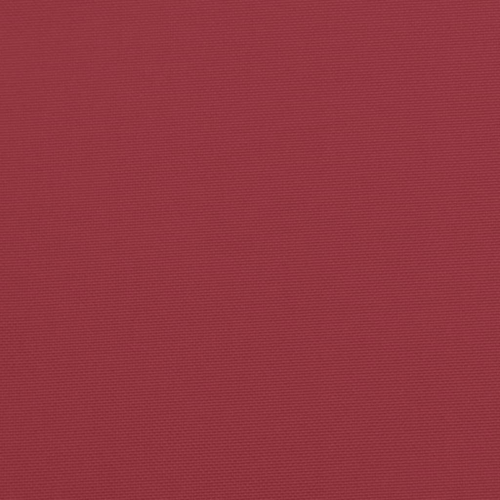 Vidaxl Cojín De Banco De Jardín Tela Oxford Rojo Tinto 100x50x7 Cm_5