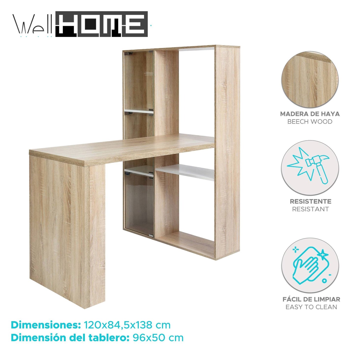 Well Home - Escritorio Cath H.138cm