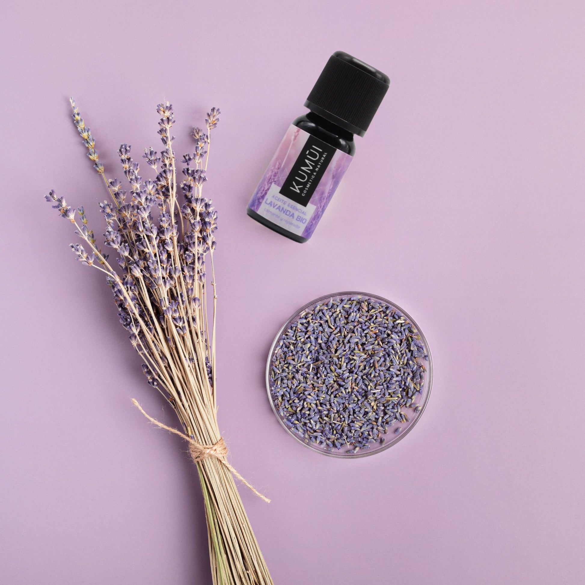 Aceite Esencial De Lavanda Bio - Relajante, Regenerador Y 100% Puro KUMUI 10ml_1