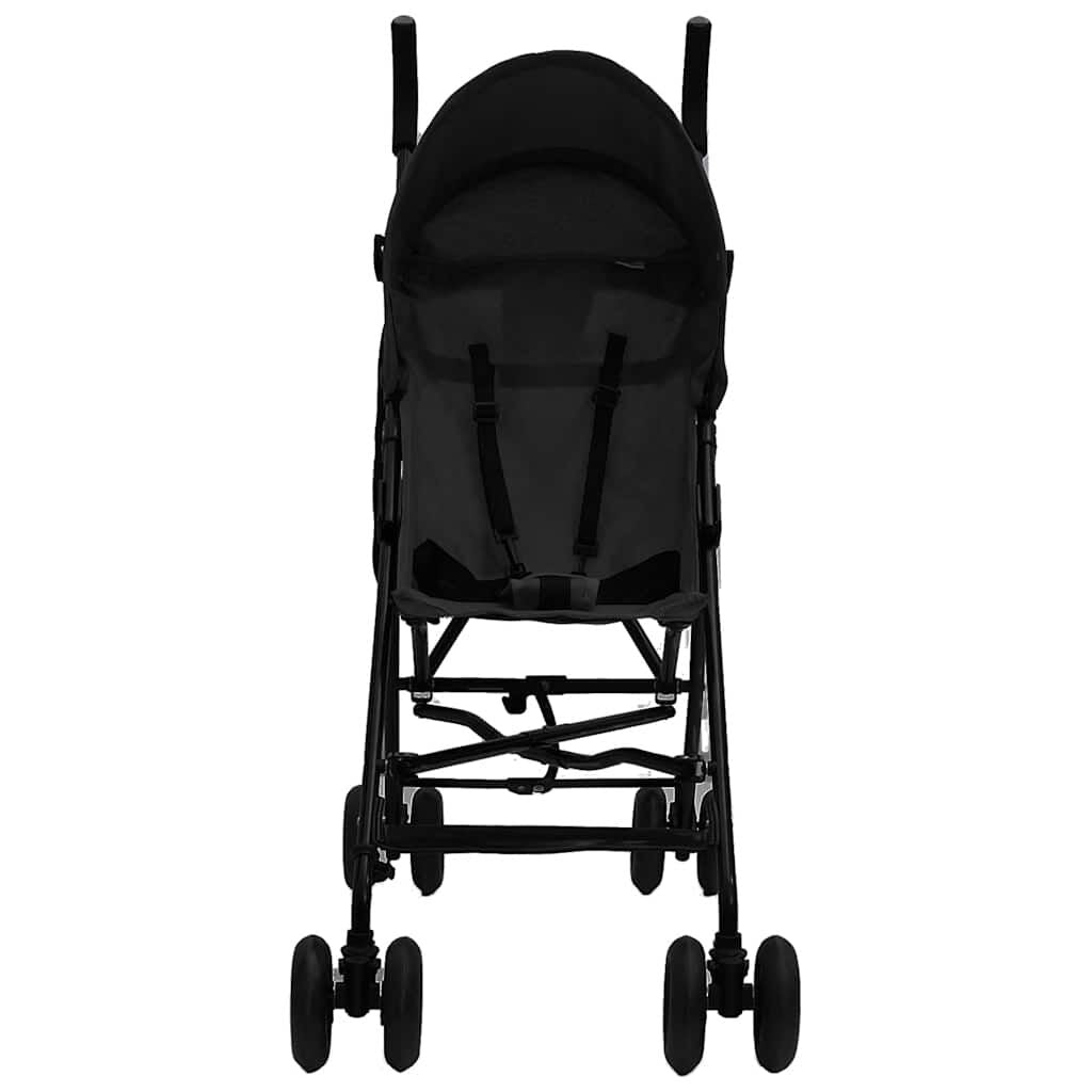 Vidaxl Silla De Paseo De Bebé Acero Antracita Y Negro_1