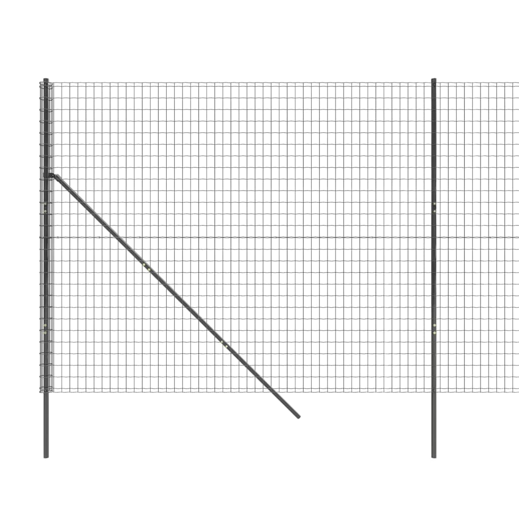 Cerca De Alambre De Acero Galvanizado Gris Antracita 1,8x25 M / Vetonek_1