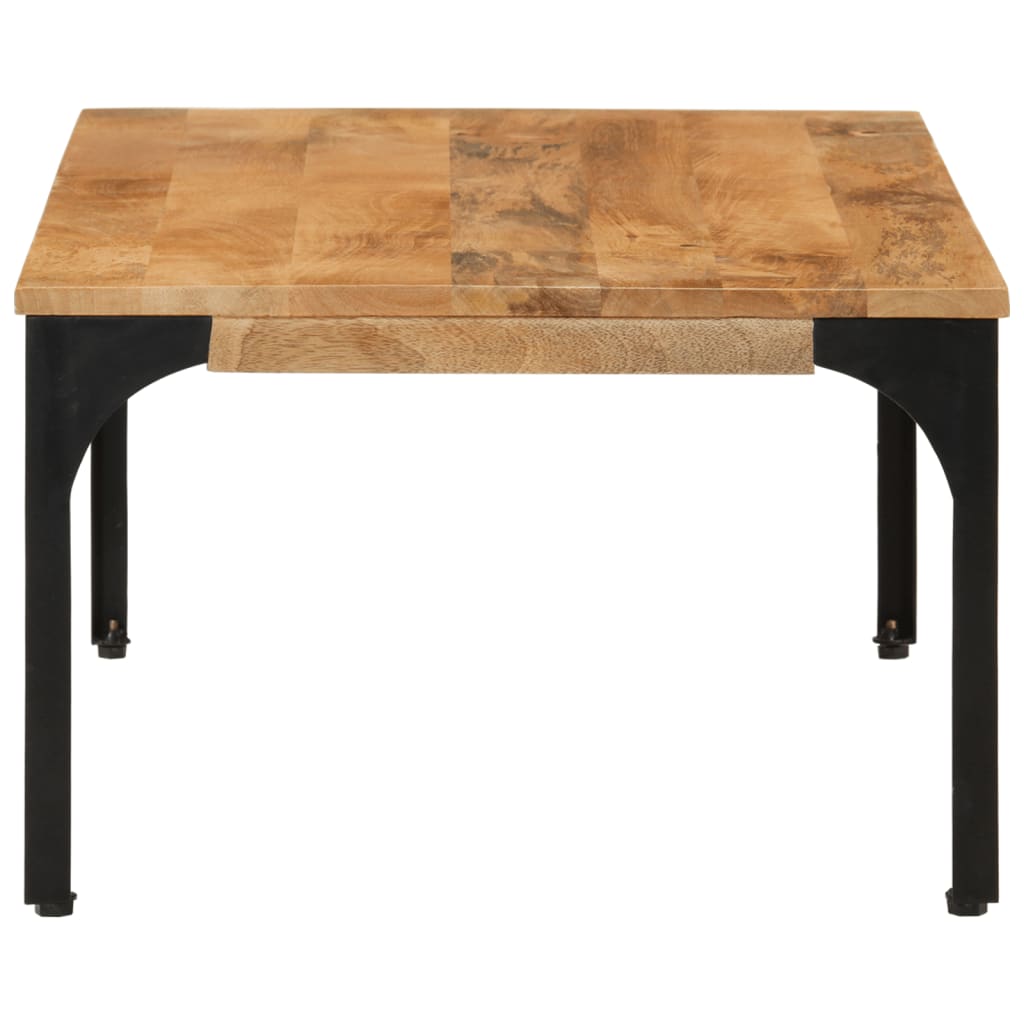 Mesa De Centro De Madera Maciza Mango 100x55x35 Cm_1