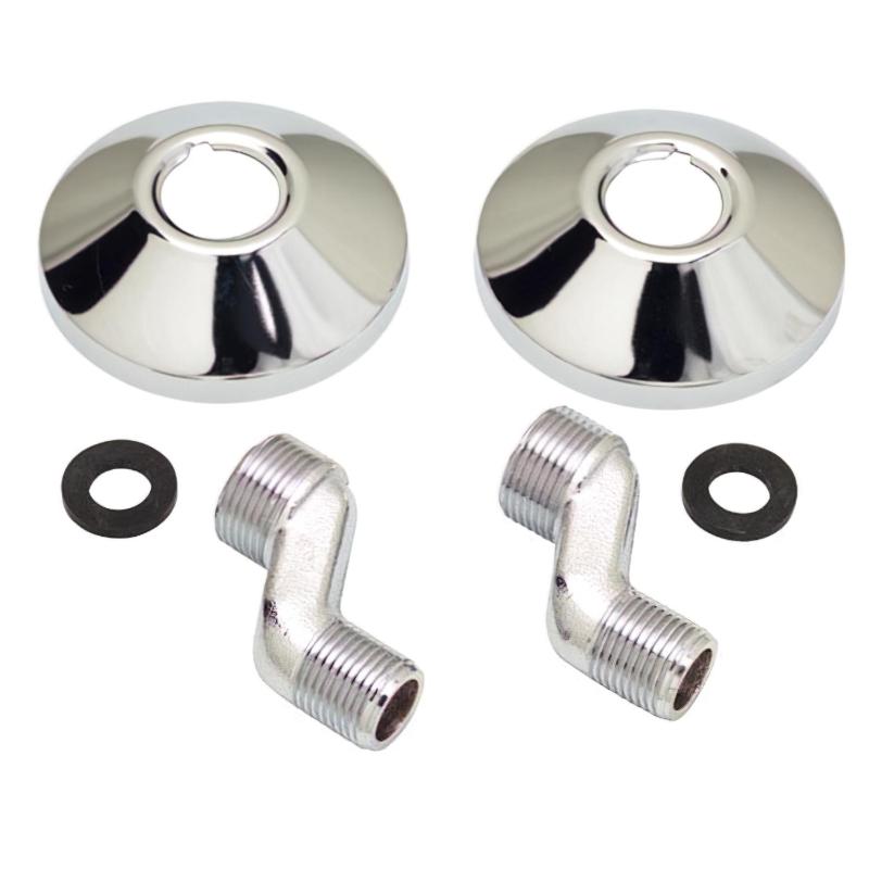 Juego Excentricas 2,5 Cm. 1/2x3/4 Con Embellecedor