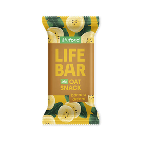 Barrita de avena banana dream Life Food 40 g lifebar