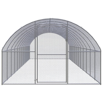 Vidaxl Gallinero De Exterior De Acero Galvanizado 3x12x2 M_1
