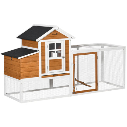 Pawhut Gallinero De Madera Exterior Para 2-4 Gallinas Con Nido Y Techo Abatible_0