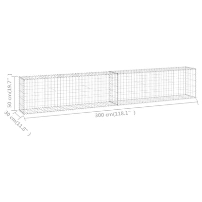 Muro De Gaviones Con Cubiertas Acero Galvanizado 300x30x50 Cm / Vetonek_2