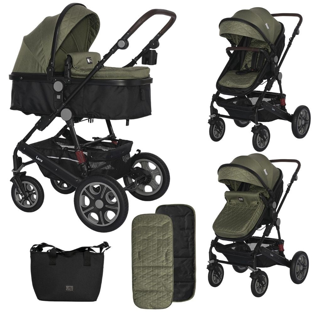 Carrito Dúo Convertible Lora Hasta 15 Kg Loden Green_0