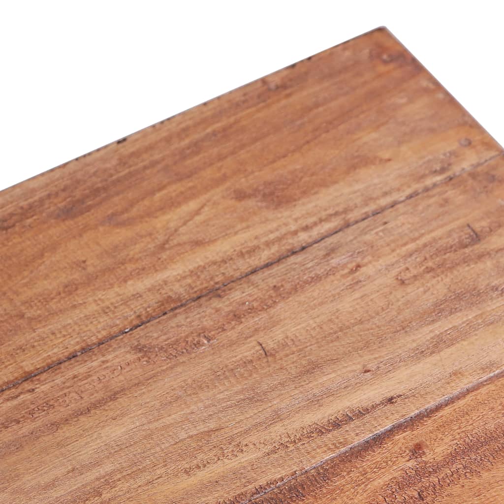 Mesa De Centro Madera Maciza De Caoba 60x45x23 Cm_2