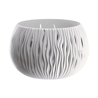 Prosperplast Bowl Sandy De Plástico Con Depósito En Color Blanco, 13,6 (alto) X 18 (ancho) X 18 (profundo) Cms_0