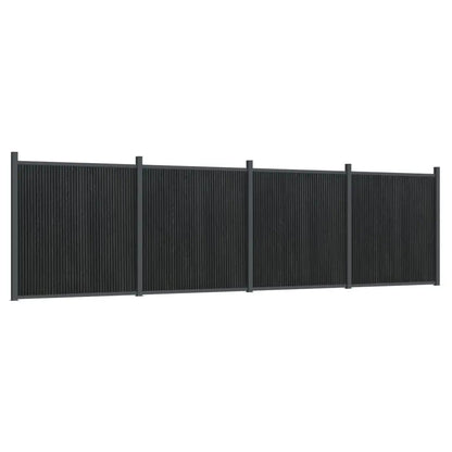 Panel De Valla Wpc Gris 699x186 Cm / Vetonek_0