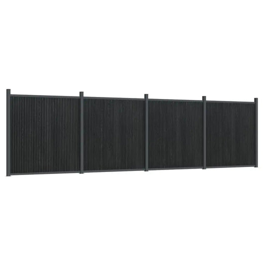 Panel De Valla Wpc Gris 699x186 Cm / Vetonek_0