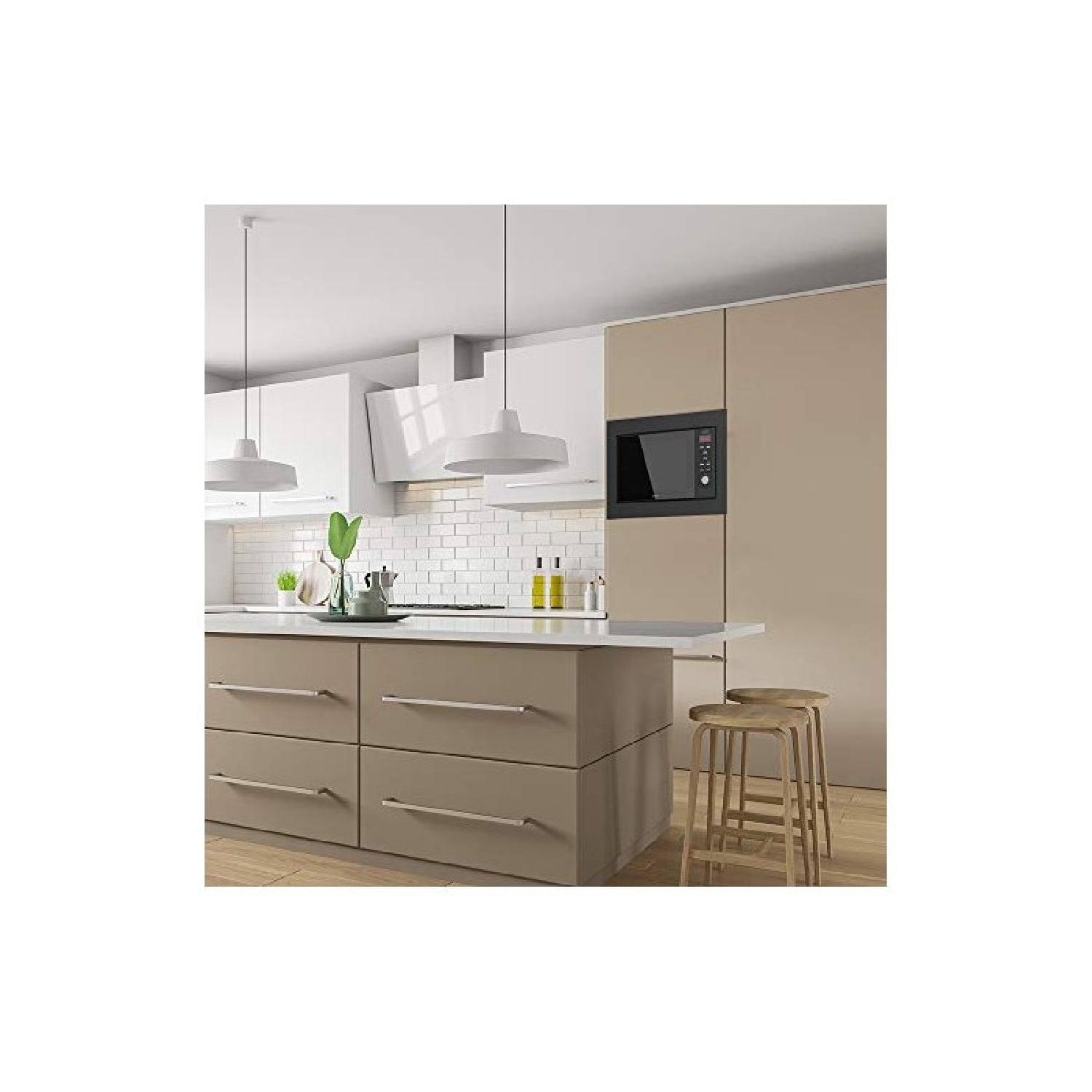 Microondas Encastrable Digital Grandheat 2350 Built-in Black. 900 W, Integrable, 23 Litros, Grill De 1000 W, 9 Funciones Preconfiguradas, Quick Star_3