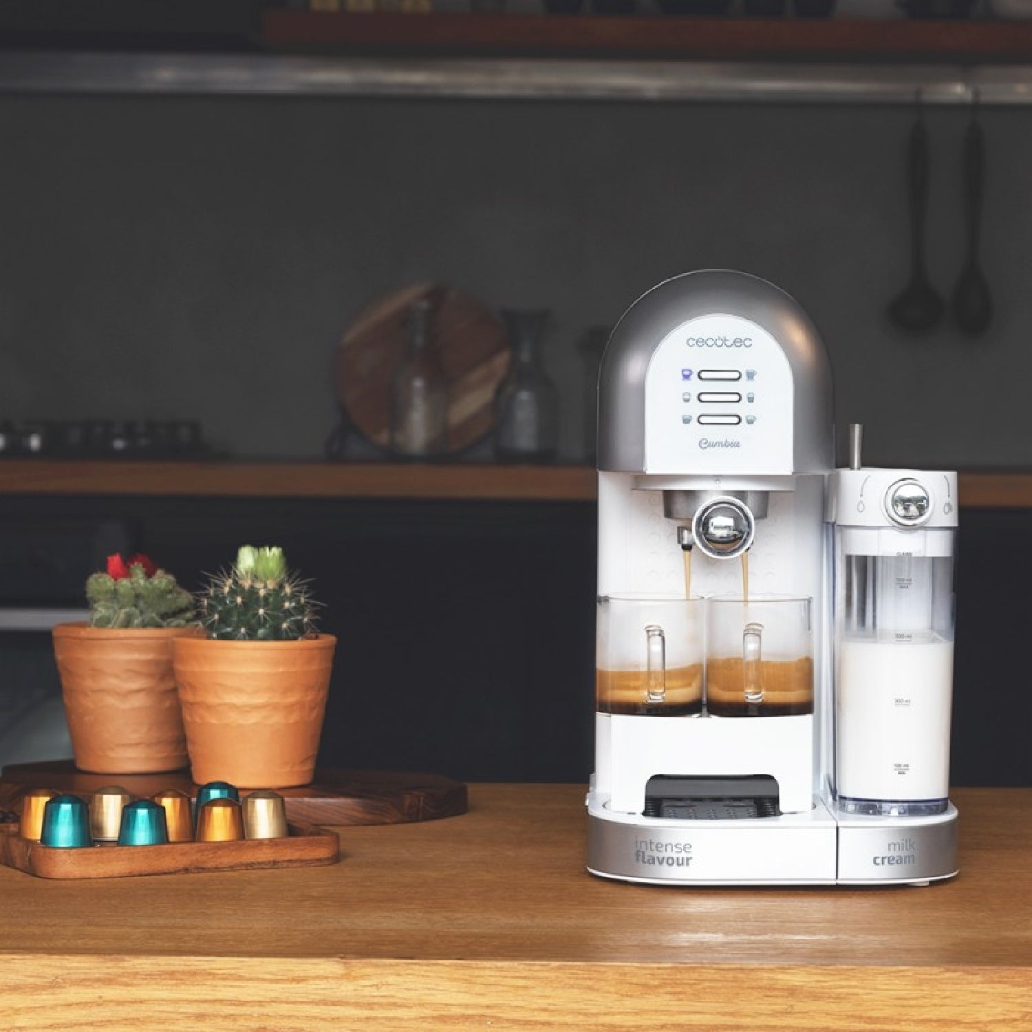 Cecotec Cafetera Semiautomática Cafetera Semiatuomática Cumbia Power Instant-ccino 20 Chic Serie Bianca_3