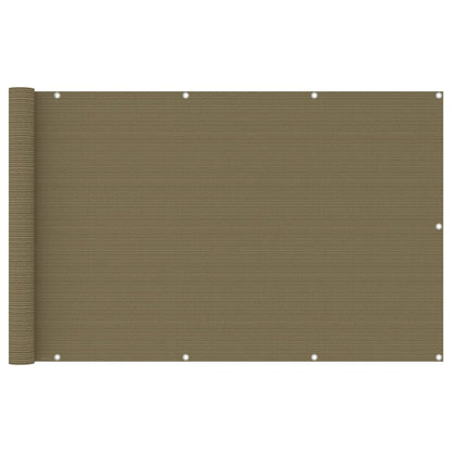 Vidaxl Toldo Para Balcón Hdpe Gris Taupe 120x400 Cm_0