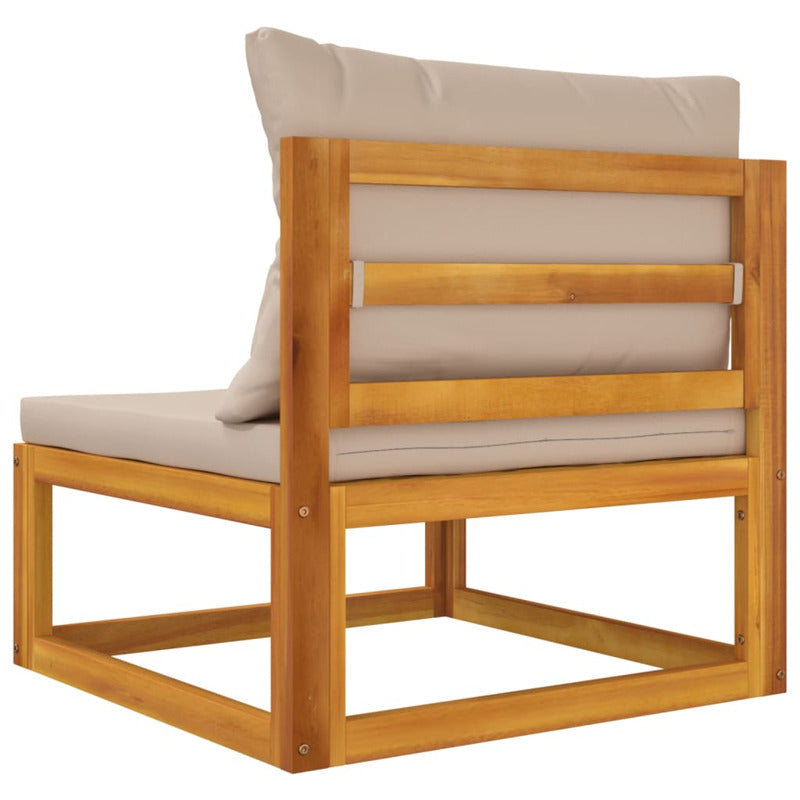 Vidaxl Set De Muebles Para Jardín 3 Piezas Con Cojines Madera Acacia_5