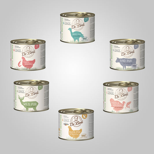 Pack De 6 Latas De Comida Húmeda 100% Natural Para Gato
